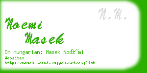 noemi masek business card